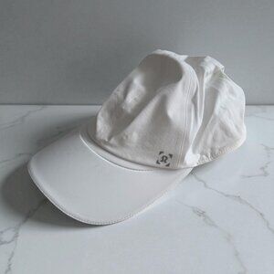 LULULEMON Women's White Run Fast Baseball Hat Cap One Size